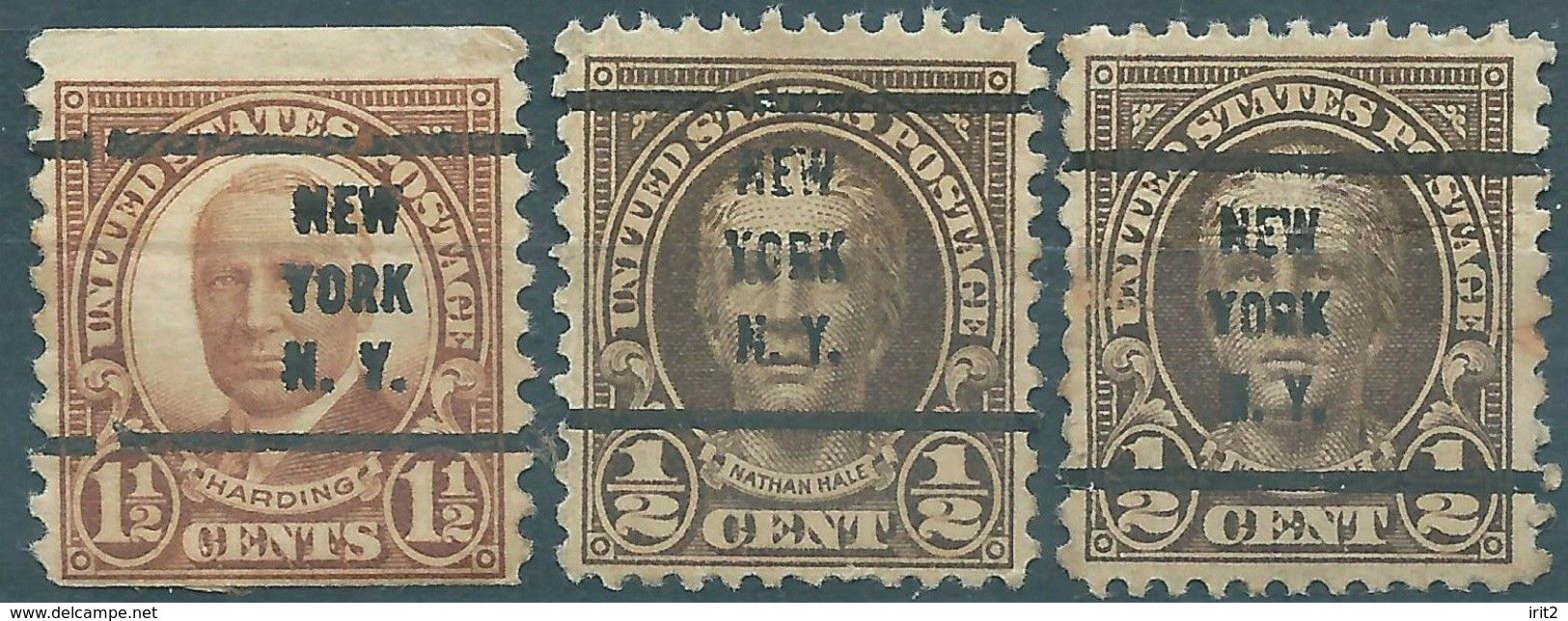 Stati Uniti D'america,United States,U.S.A,1932 Overprint NEW YORK - Lokalausgaben