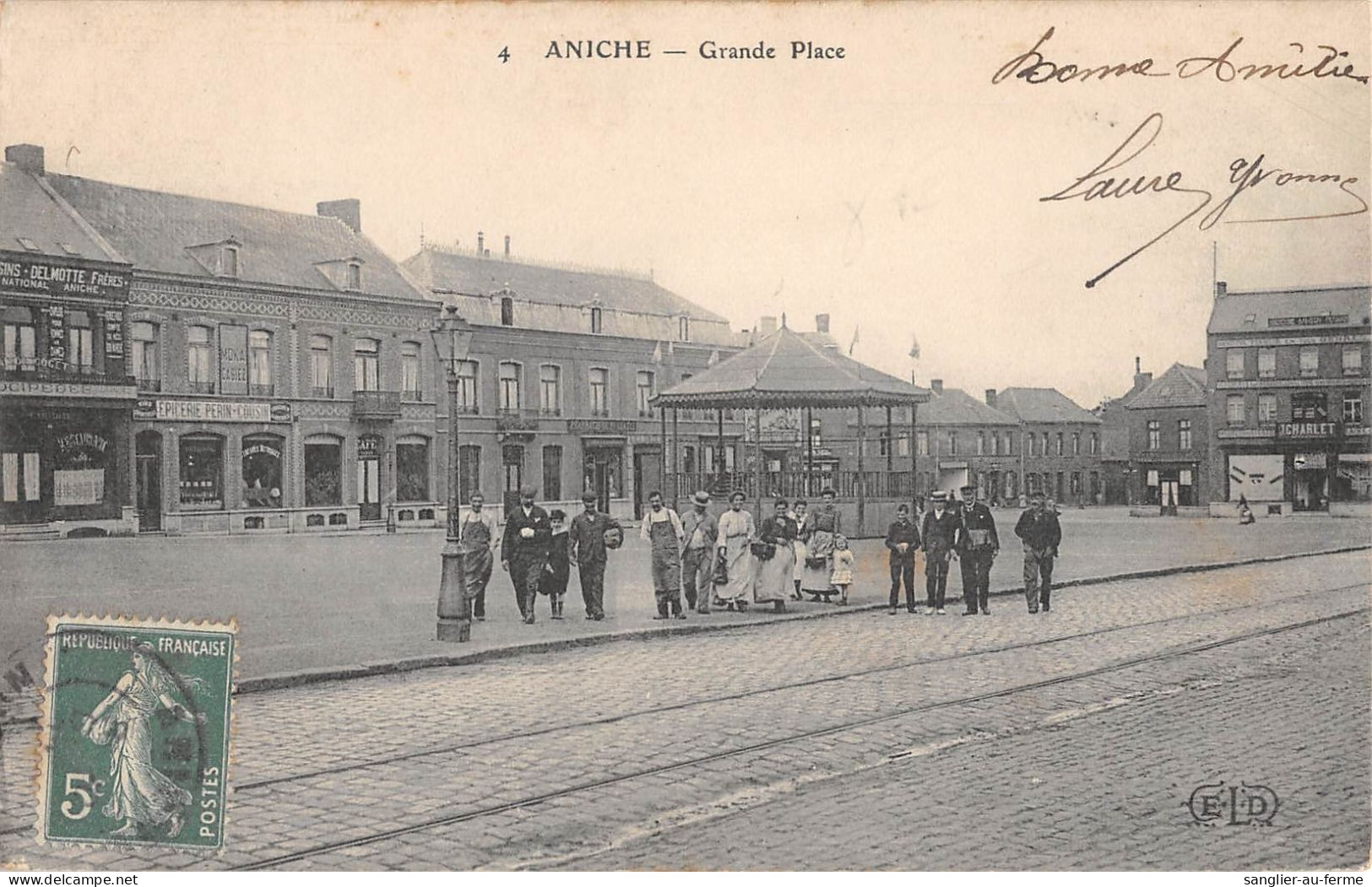 CPA 59 ANICHE GRANDE PLACE - Other & Unclassified