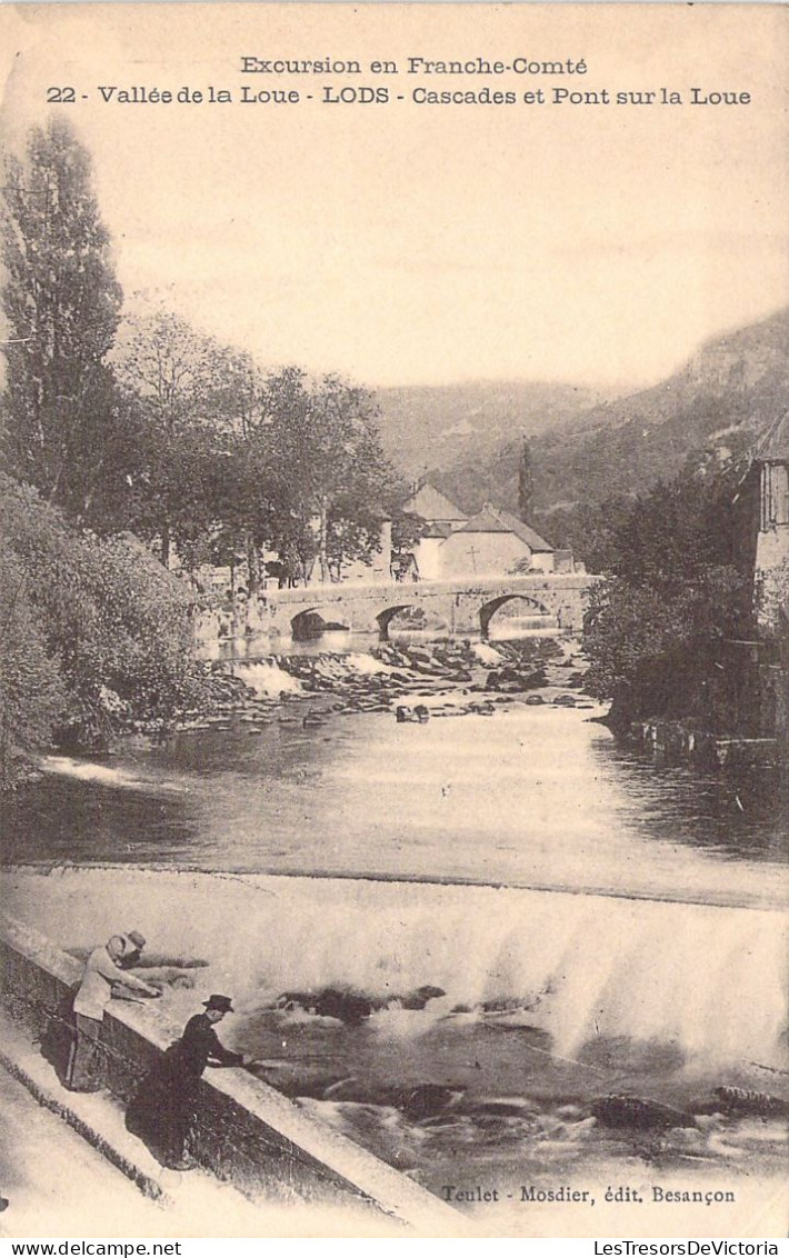 FRANCE - 25 - Vallée De La Loue - LODS - Cascades Et Pont Sur La Loue - Cartes Postales Anciennes - Autres & Non Classés