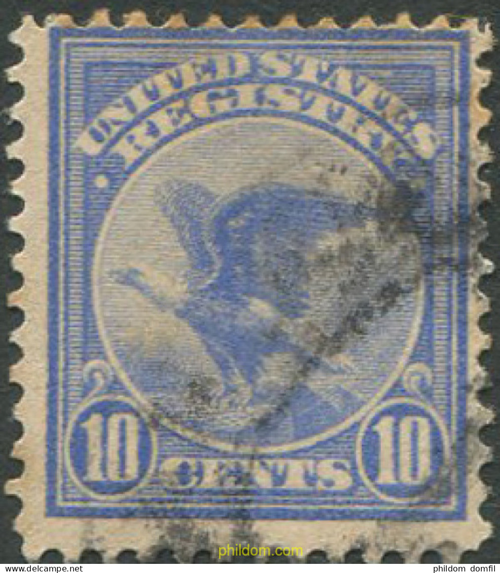 707492 USED ESTADOS UNIDOS 1911 SELLO DE CERTIFICADO - Unused Stamps