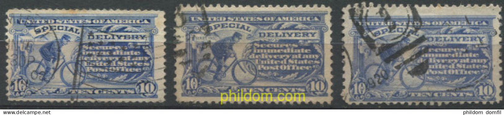 707494 USED ESTADOS UNIDOS 1902 MENSAJE EXPRES EN BICICLETA - Neufs