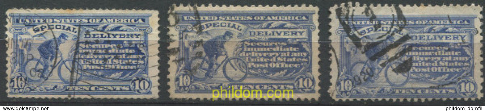 707494 USED ESTADOS UNIDOS 1902 MENSAJE EXPRES EN BICICLETA - Unused Stamps