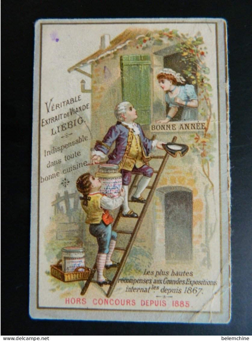 CHROMO       CALENDRIER LIEBIG DE 1893            ( 9,5  X  6,2  Cms ) - Petit Format : ...-1900