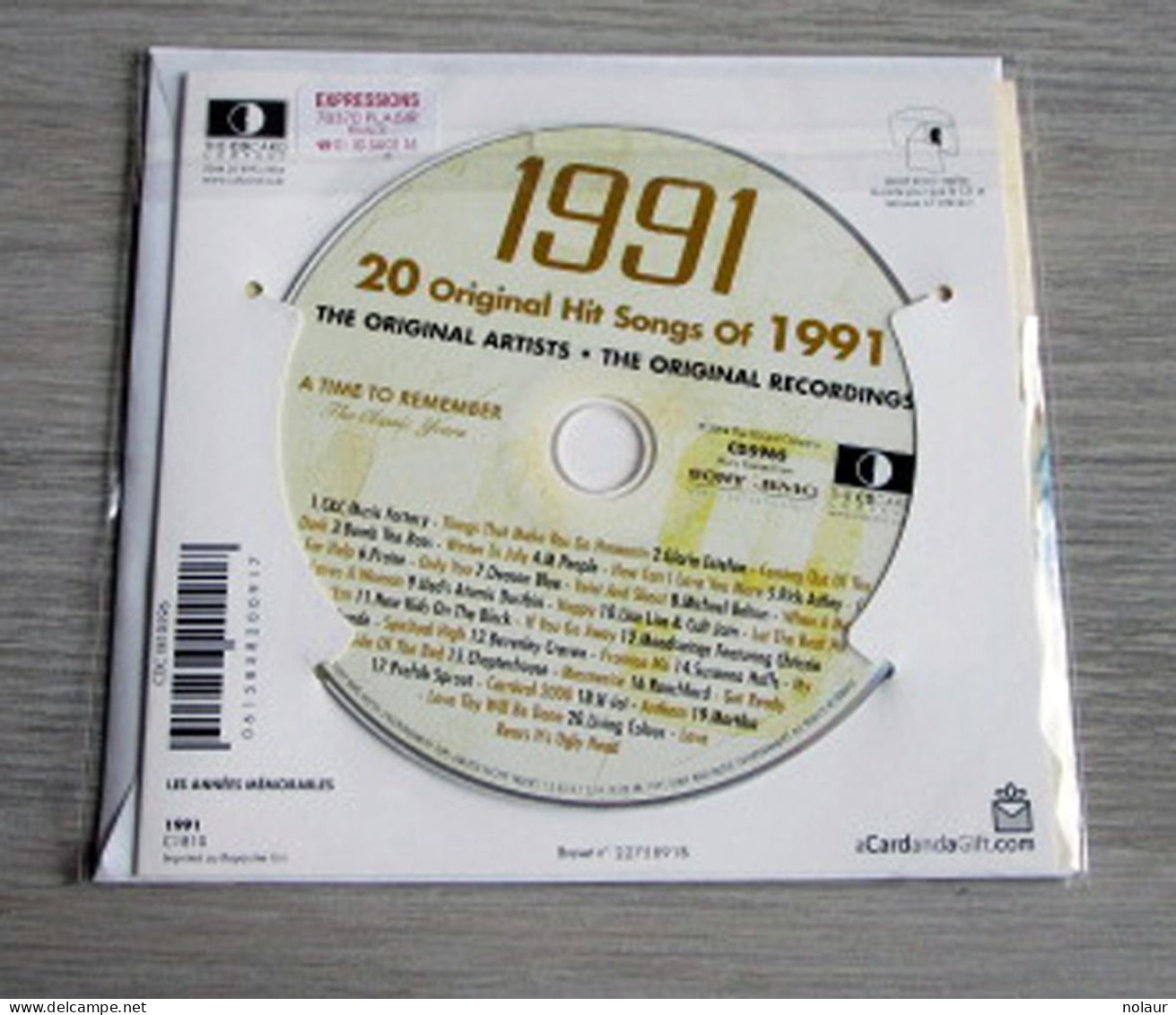 Hits De 1991 CD + Carte D'anniversaire Et  Enveloppe - Andere - Engelstalig