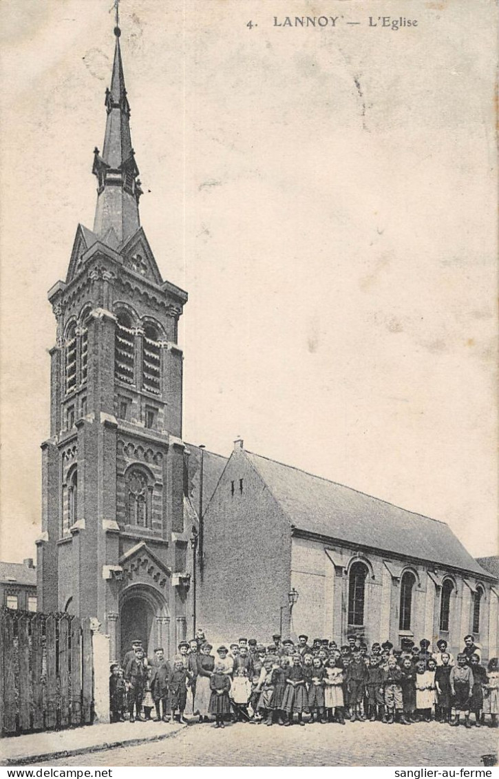 CPA 59 LANNOY EGLISE - Autres & Non Classés