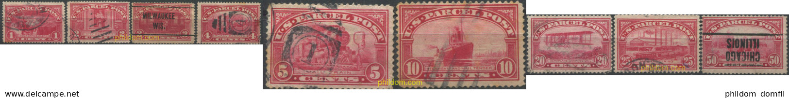 707496 USED ESTADOS UNIDOS 1912 PAQUETES POSTALES - Neufs