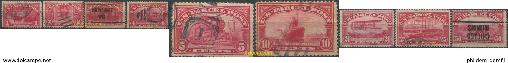 707496 USED ESTADOS UNIDOS 1912 PAQUETES POSTALES - Unused Stamps