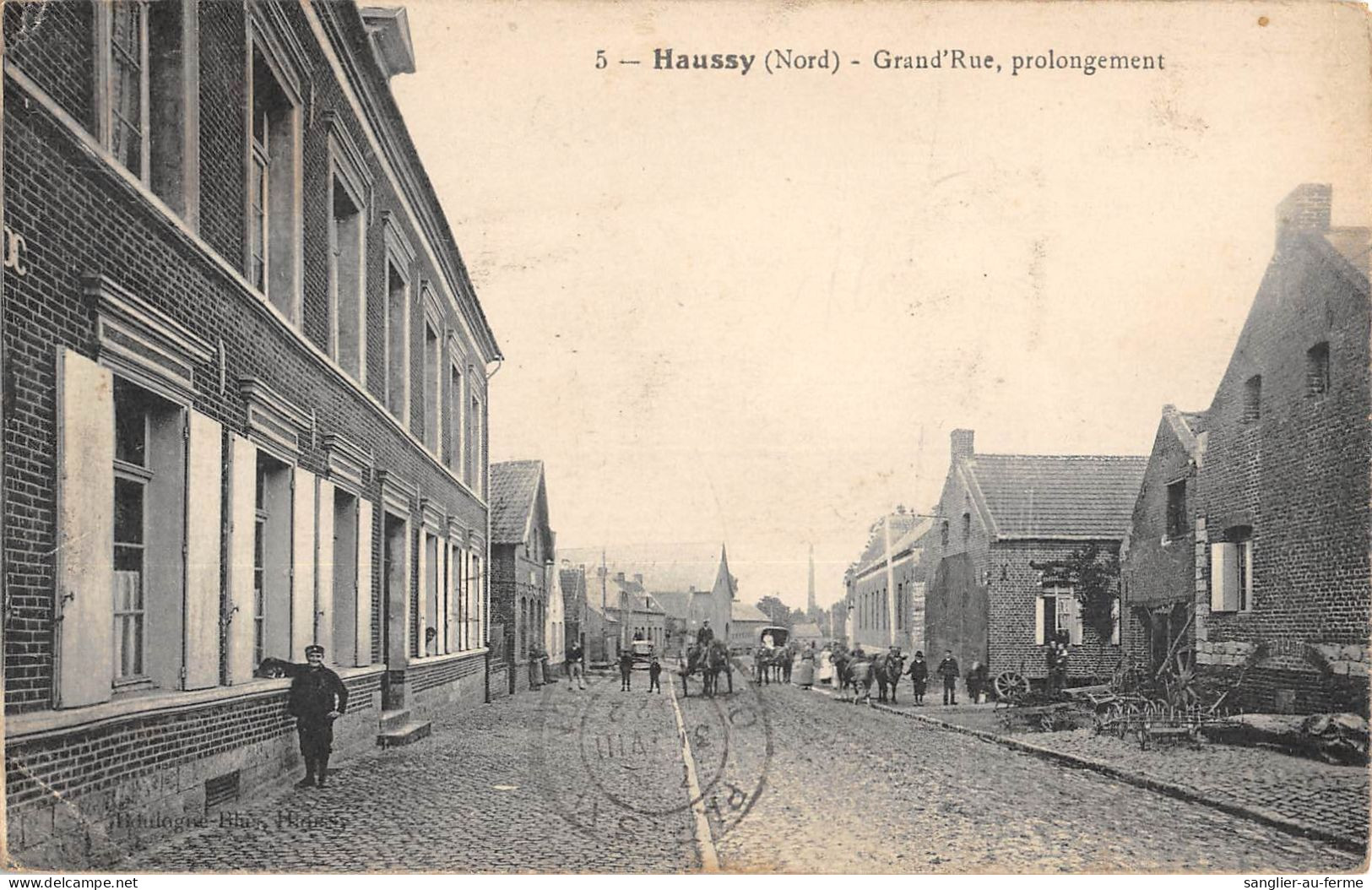 CPA 59 HAUSSY GRAND RUE PROLONGEMENT - Other & Unclassified