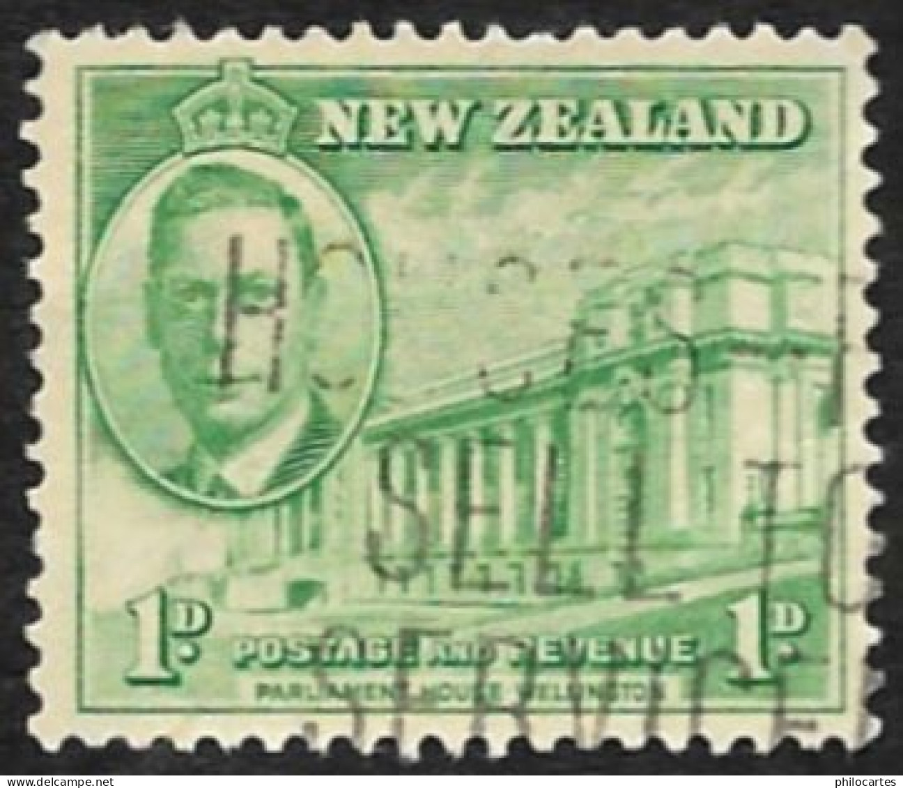 Nouvelle Zelande  1946 -  YT  273 - George VI Et La Maison Du Parlement  -  Oblitéré - Gebraucht