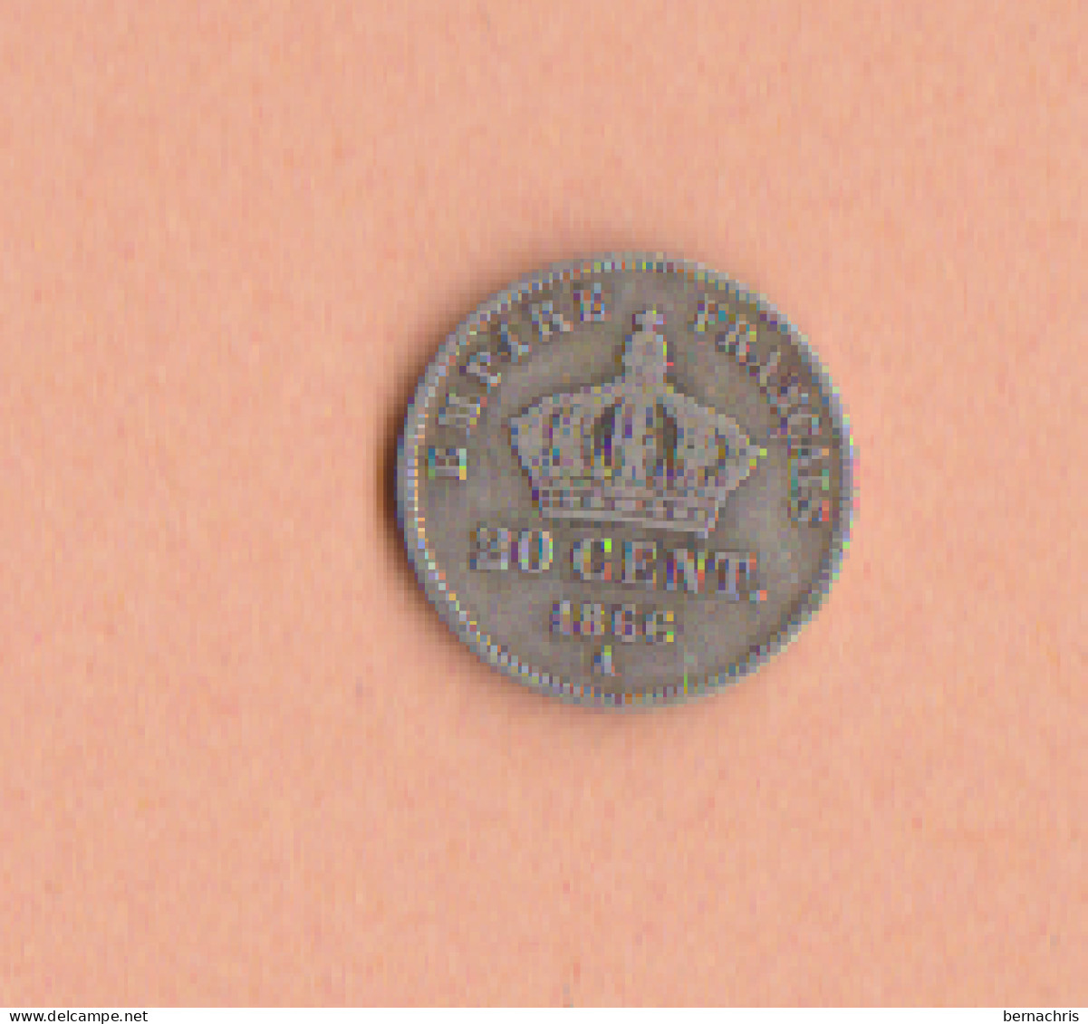 PIECE 20 CENT NAPOLÉON III 1866 A  Argent - 20 Centimes