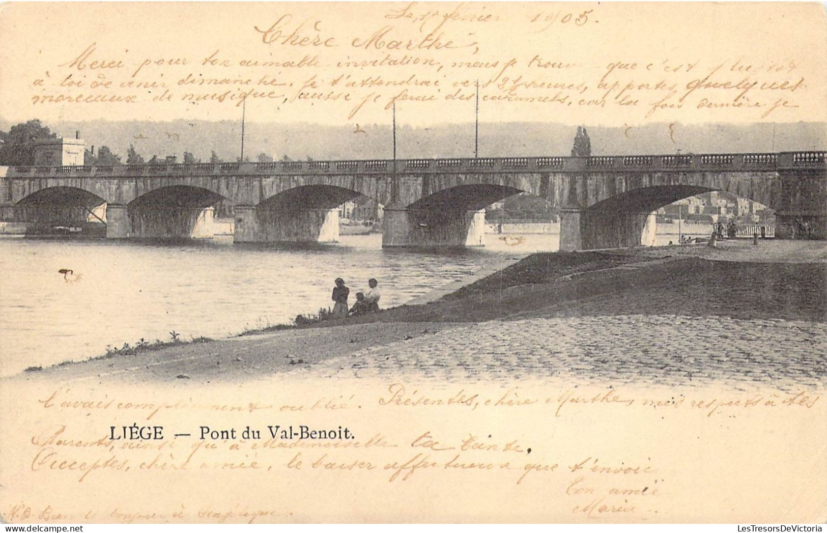 BELGIQUE - LIEGE - Pont De Val Benoit - Carte Postale Ancienne - Liege