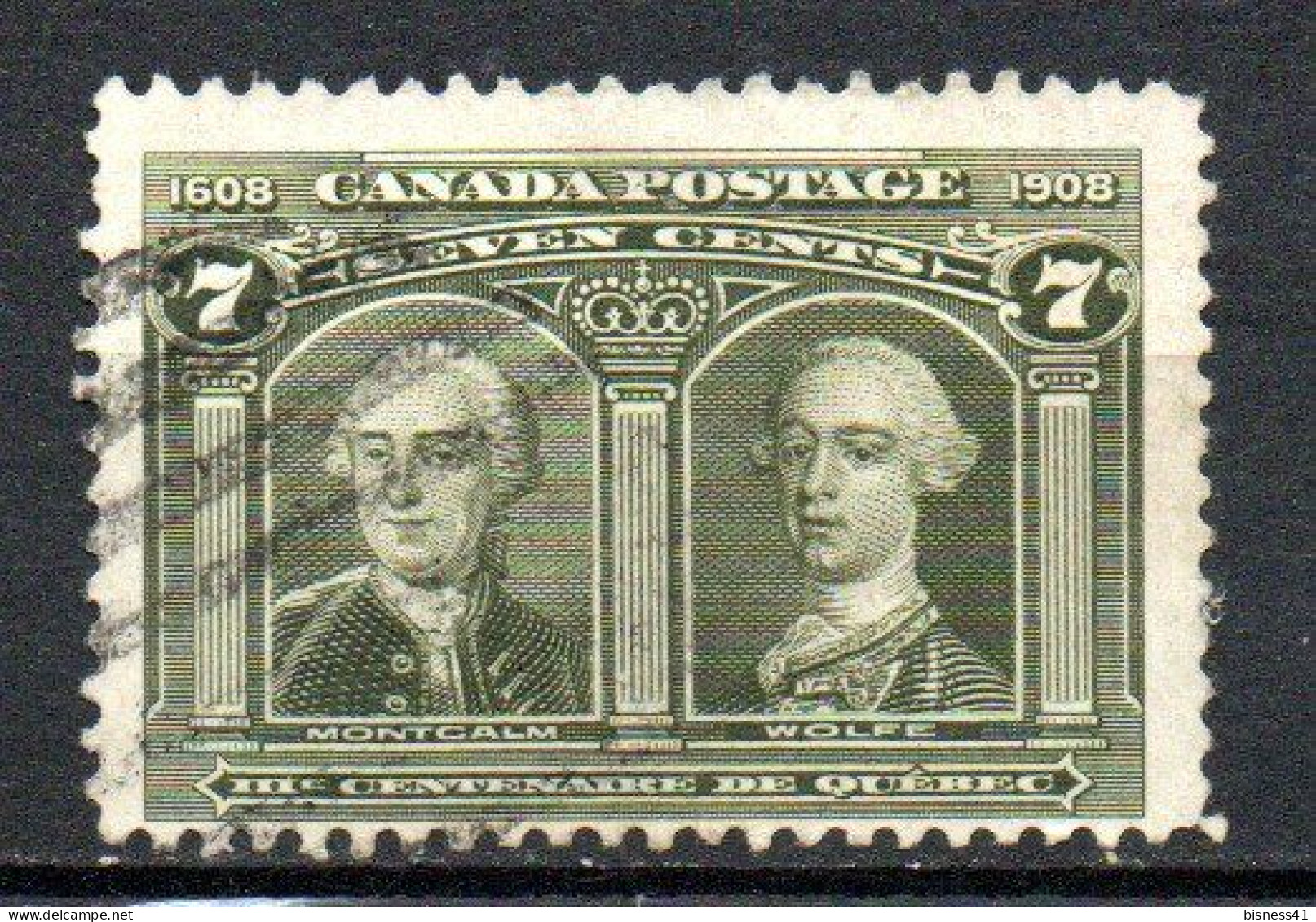 Col33 Canada  1908 N° 89 Oblitéré Cote : 70,00€ - Usados