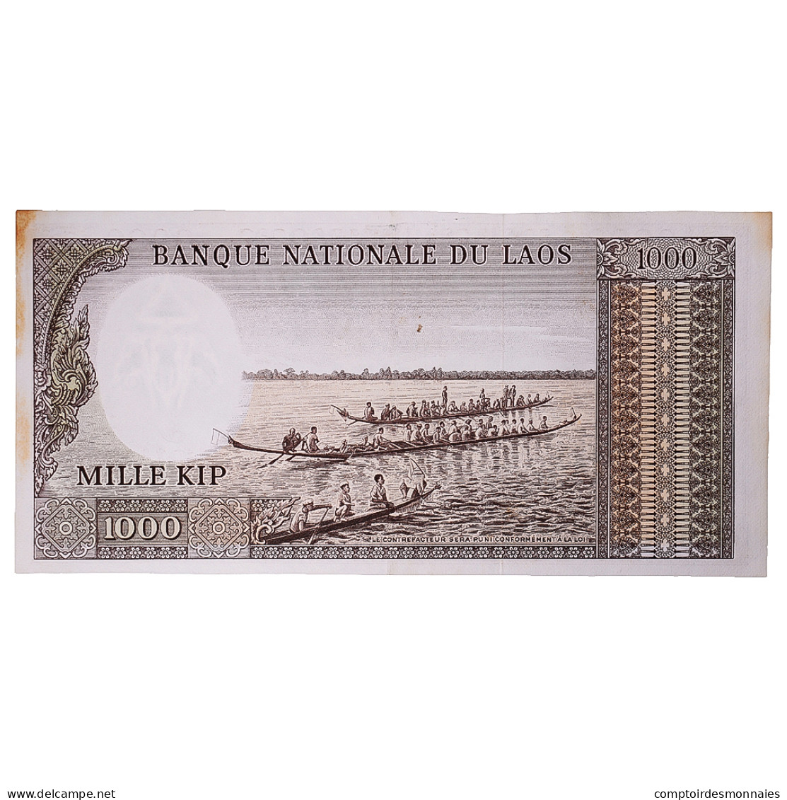 Billet, Laos, 1000 Kip, Undated (1963), KM:14b, TTB - Laos