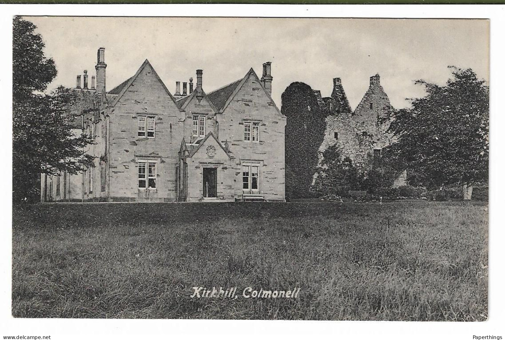 Postcard, Scotland, Ayrshire, Colmonell, Kirkhill House, Manor House, Stately Home. - Ayrshire