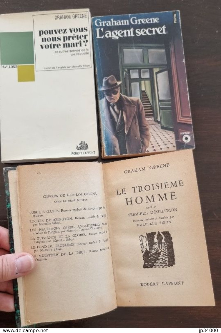 Graham GREEN Lot De 3 Titres Tous Différents (litterature) - Bücherpakete