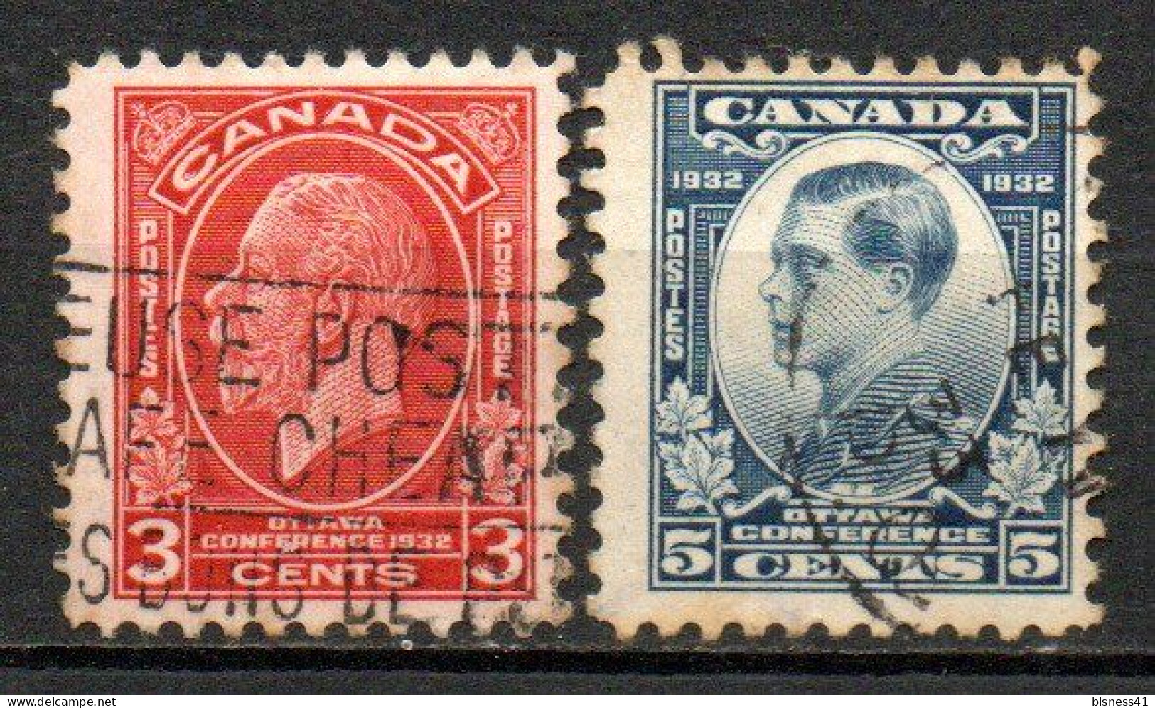 Col33 Canada  1932 N° 158 & 159 Oblitéré Cote : 3,50€ - Usados