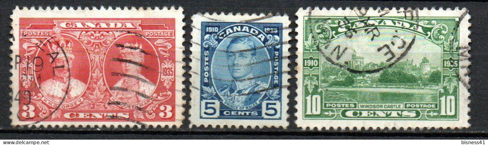 Col33 Canada  1935 N° 175 à 177 Oblitéré Cote : 13,50€ - Gebraucht