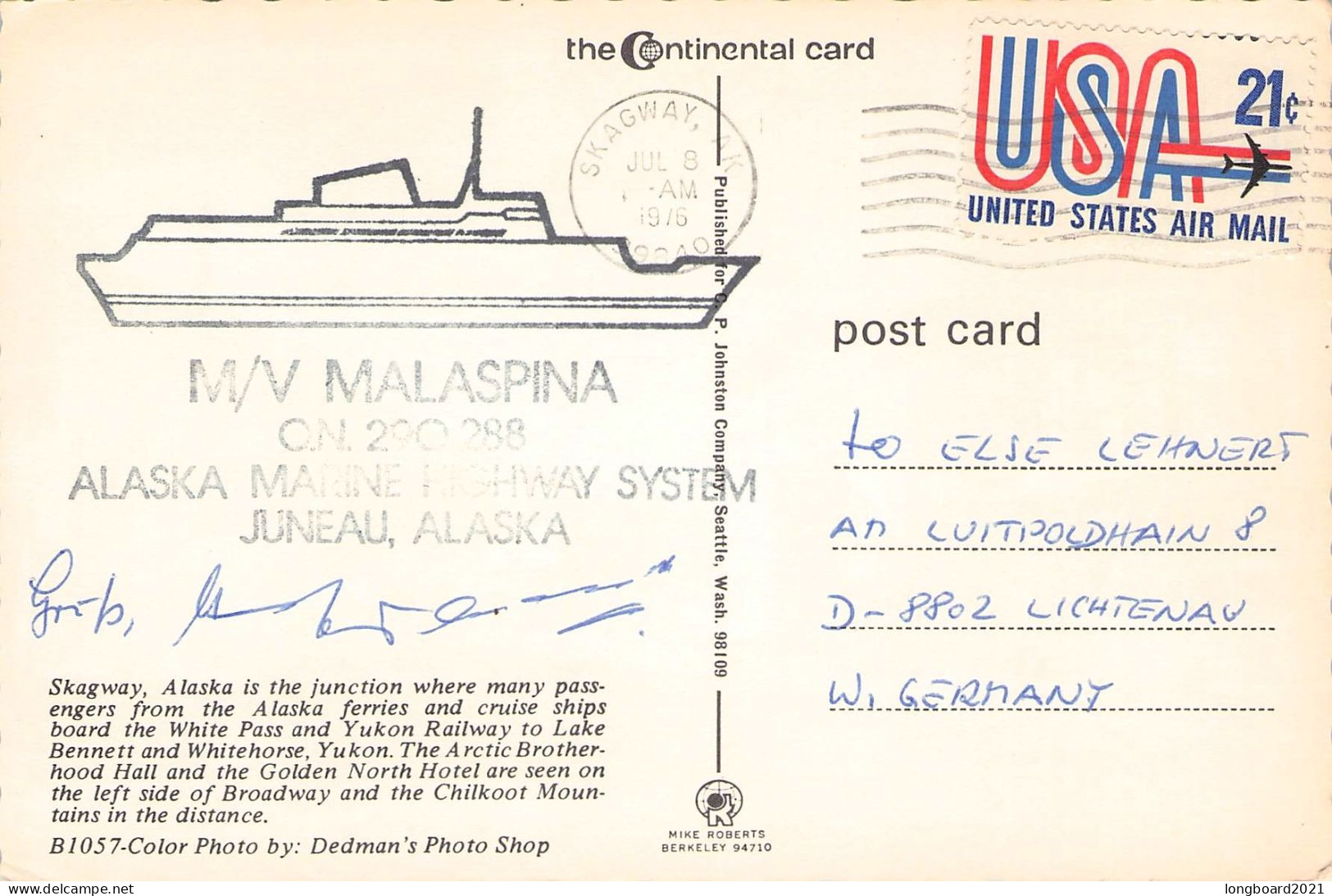 SKAGWAY; ALASKA 1976 / *301 - Other & Unclassified