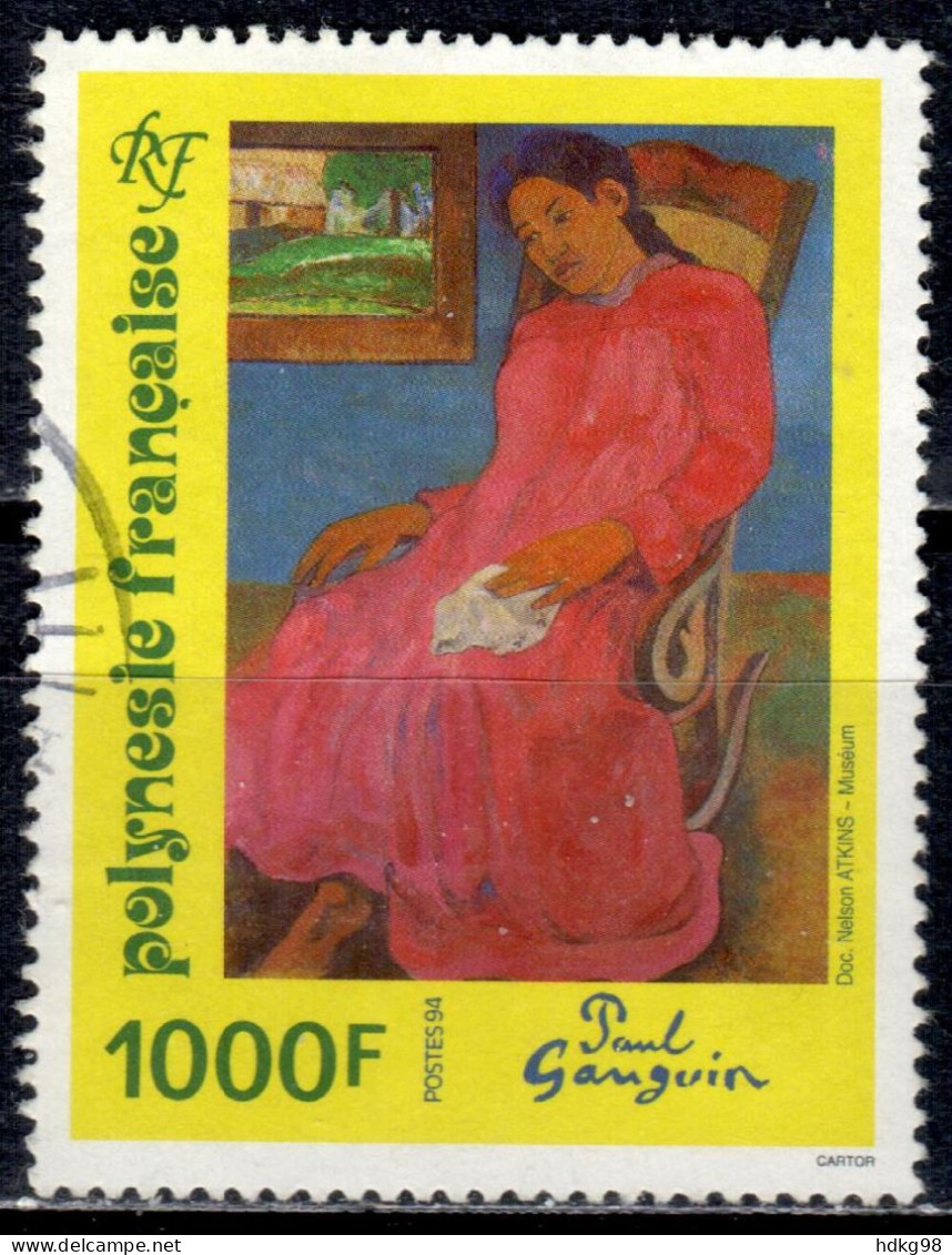 F P+ Polynesien 1994 Mi 662 Gauguin-Gemälde - Used Stamps