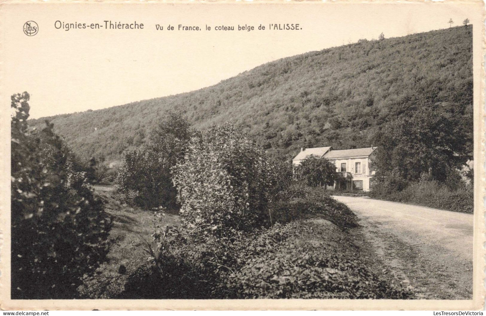 BELGIQUE - Oignies En Thiérachie - Vu De France, Le Coteau Belge De L'ALISSE - Habitation - Carte Postale Ancienne - Philippeville