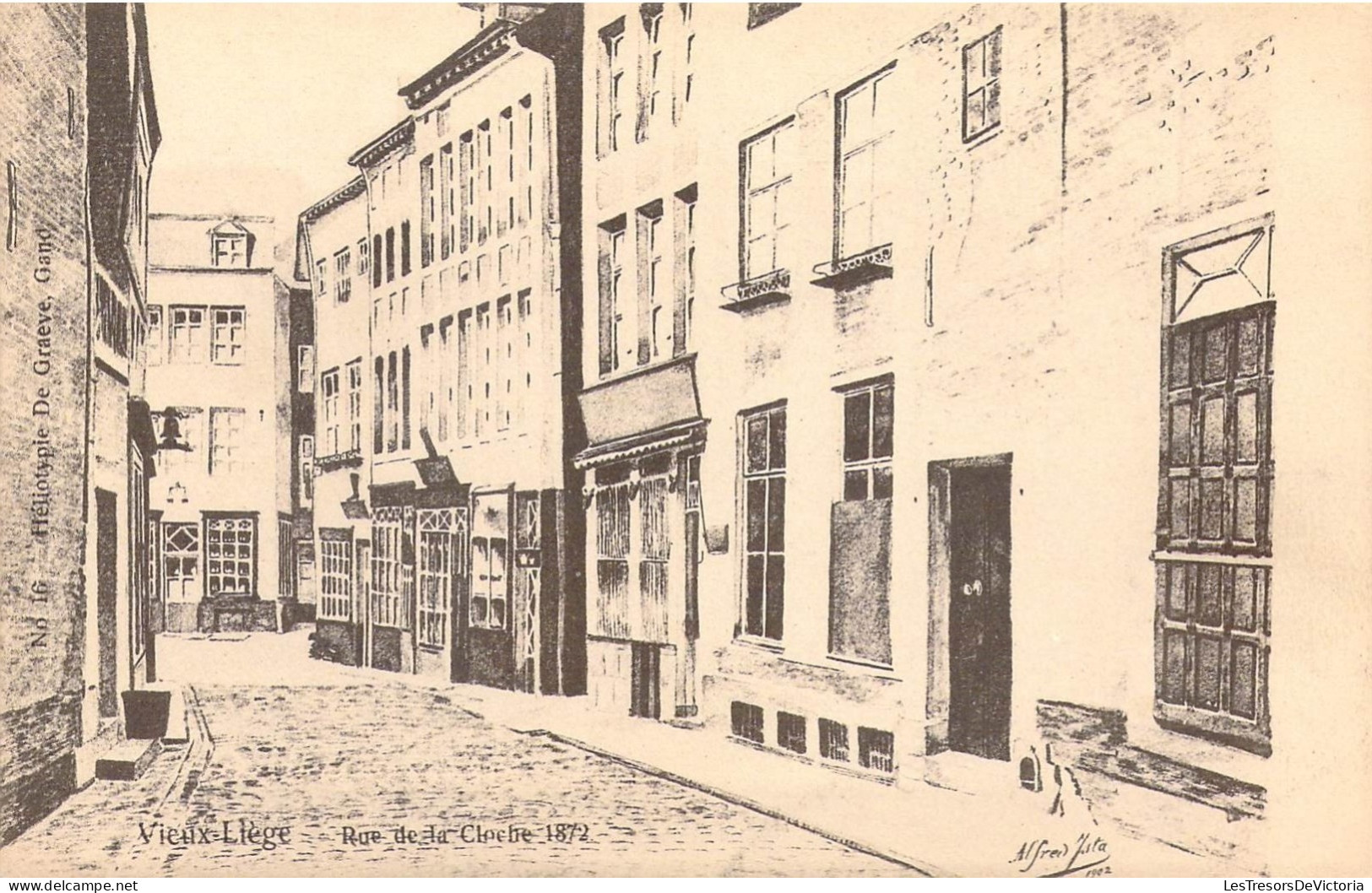 BELGIQUE - LIEGE - VIEUX LIEGE - Rue De La Cloche 1872 - Carte Postale Ancienne - Luik