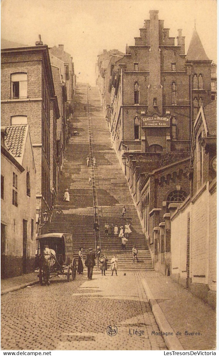 BELGIQUE - LIEGE - Montagne De Bueren - Carte Postale Ancienne - Liege