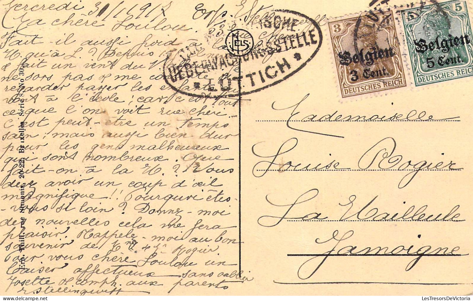 BELGIQUE - LIEGE - La Passerelle Et La Poste - Carte Postale Ancienne - Lüttich