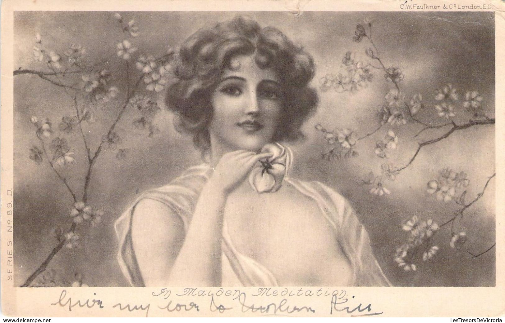 FANTAISIE - Femme - Illustration Non Signée - In Maiden Meditation - Carte Postale Ancienne - Frauen