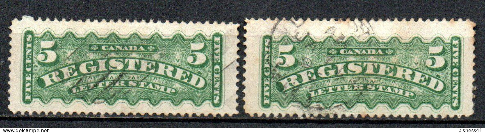 Col33 Canada  1875 Expres N° 2 & 2a Oblitéré Cote : 10,00€ - Poste Aérienne