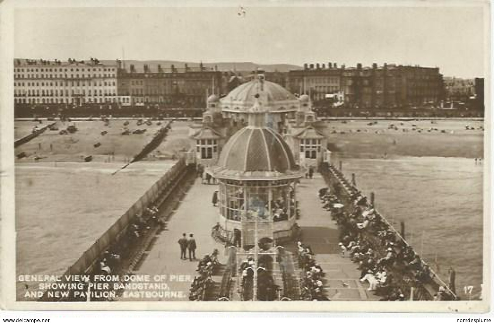 22454) GB UK Eastbourne Dome Of Pier Bandstand Pavilion Real Photo RPPC - Eastbourne