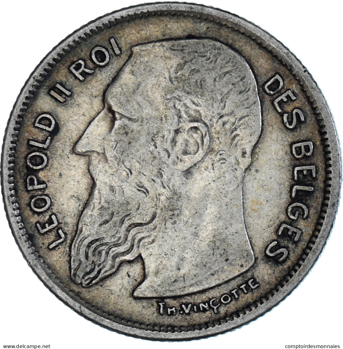 Monnaie, Belgique, Leopold II, 2 Francs, 2 Frank, 1904, TB+, Argent, KM:58.1 - 2 Frank