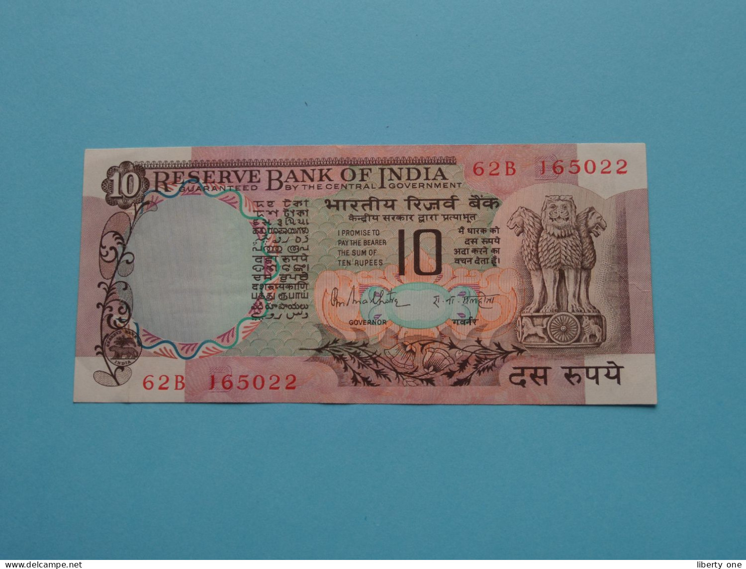 10 Rupees ( Sign. 85 - 62B/165022 ) Bank Of India ( See/voir SCANS ) Used Note XF ! - Indien