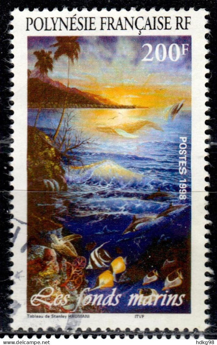 F P+ Polynesien 1998 Mi 770 Meer - Used Stamps