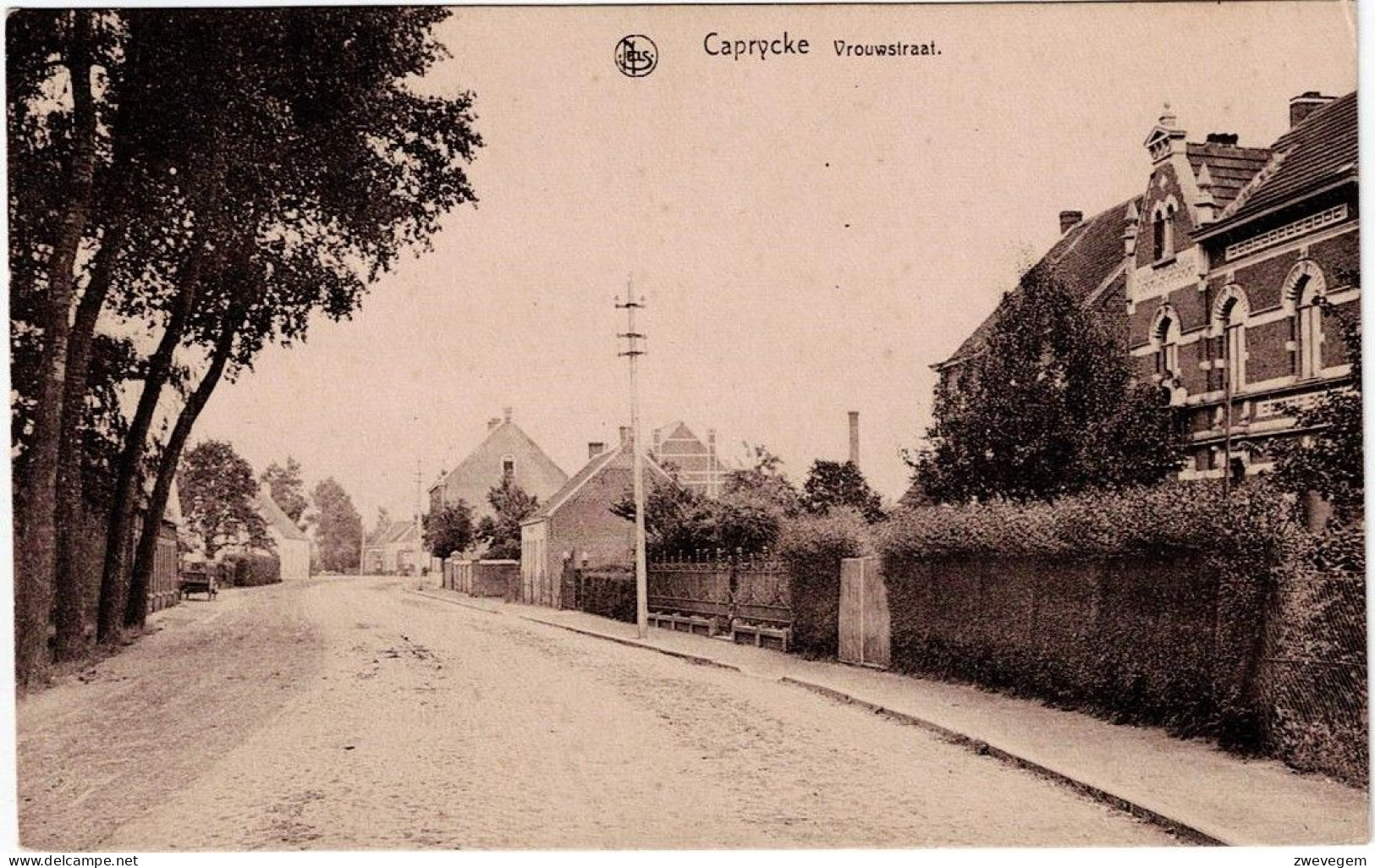 CAPRYCKE ( Kaprijke)  Vrouwstraat. - Kaprijke