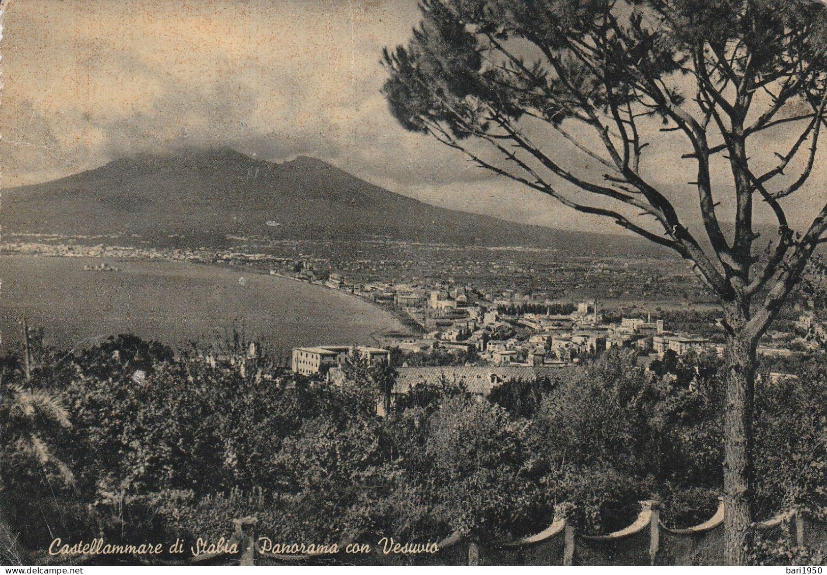 CASTELLAMMARE DI STABIA -   Panorama Con Vesuvio - Castellammare Di Stabia