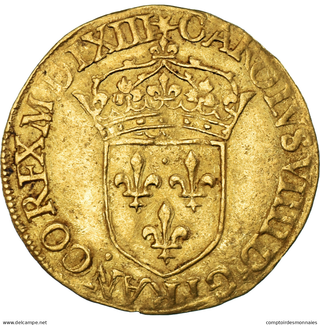 Monnaie, France, Charles IX, Écu D'or Au Soleil, 1563, Paris, TTB+, Or - 1560-1574 Karel I