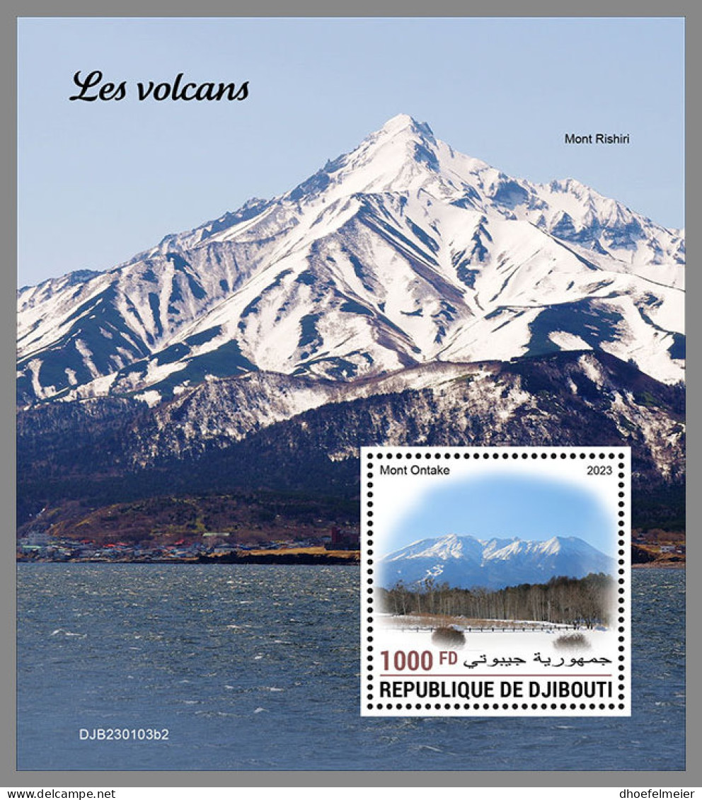 DJIBOUTI 2023 MNH Volcanoes Vulkane S/S II - OFFICIAL ISSUE - DHQ2326 - Volcanes