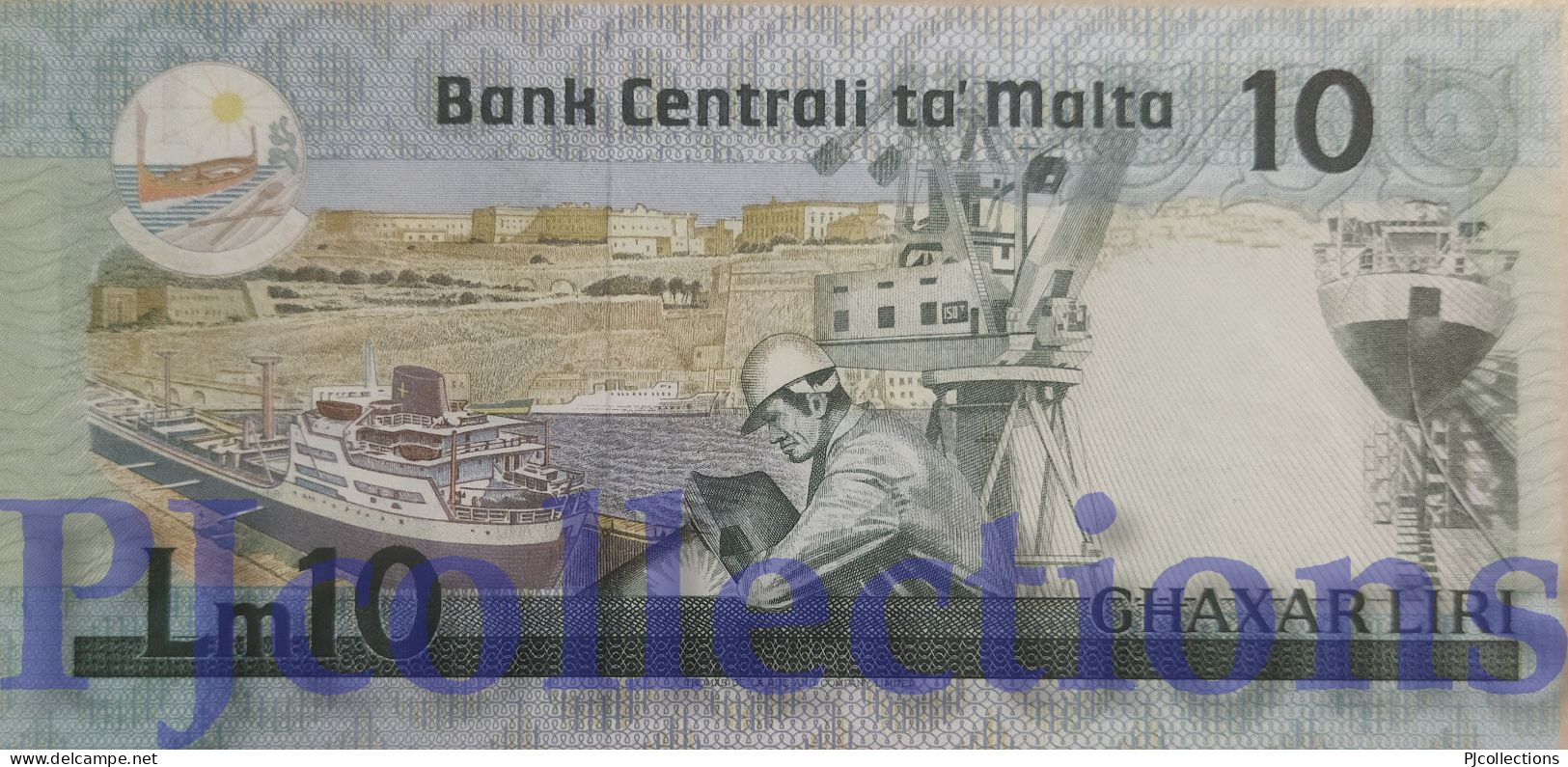 MALTA 10 LIRI 1986 PICK 39 UNC LOW SERIAL NUMBER "C/1 000265" - Malta