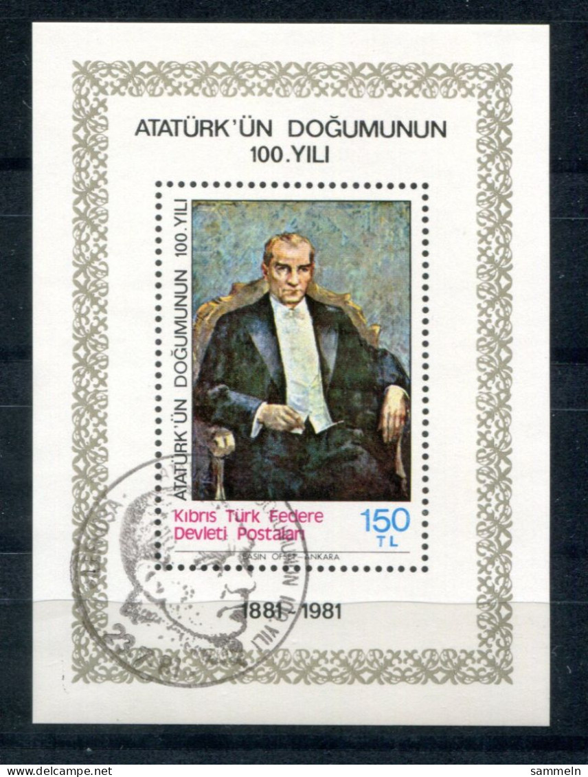 TÜRKISCH-ZYPERN Block 2, Bl.2 Canc. - Kemal Atatürk - TURKISH CYPRUS / CHYPRE TURQUE - Used Stamps