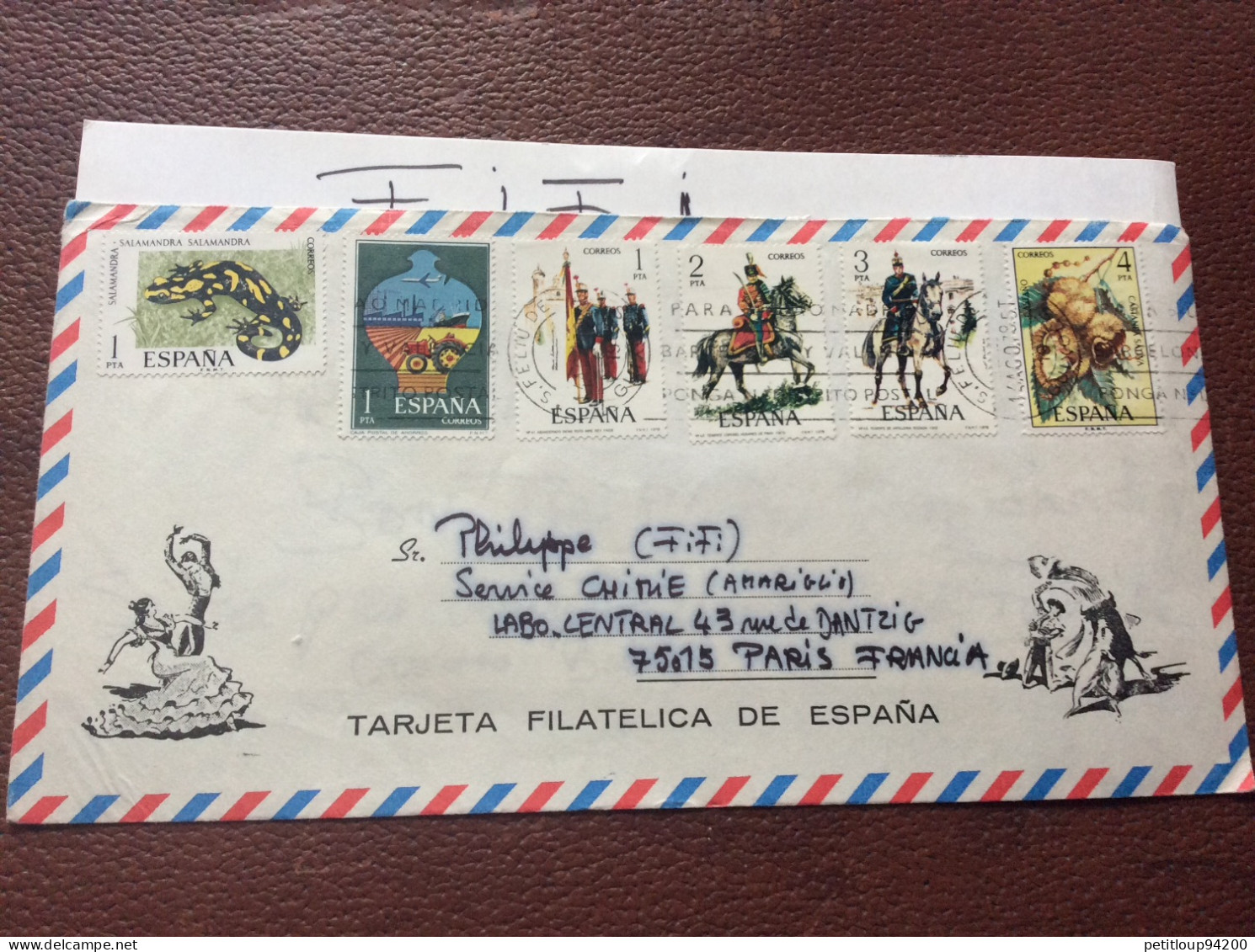 * POSTE AÉRIENNE  Espagne  223 - Cartas & Documentos