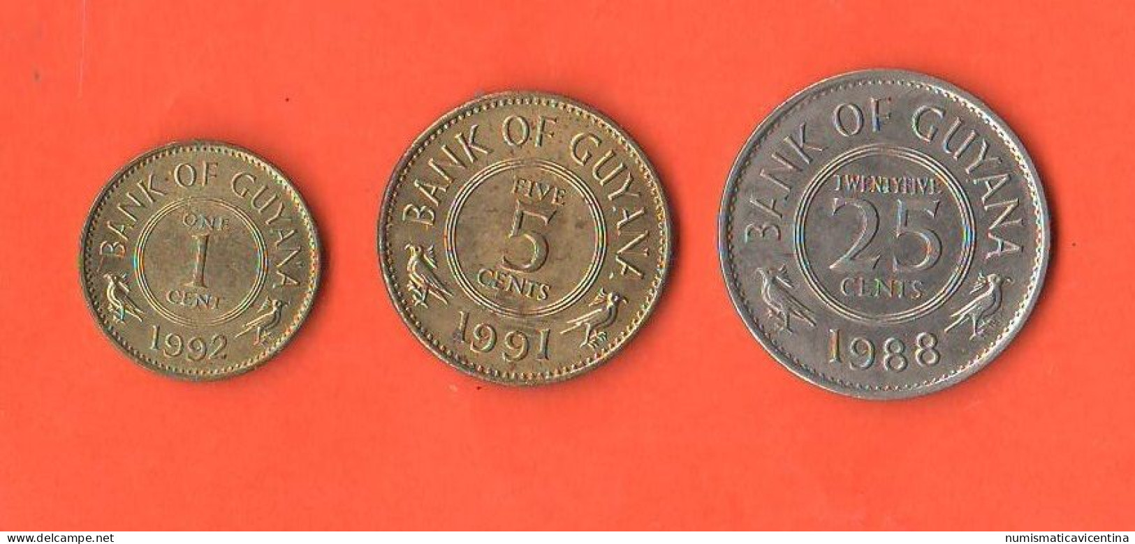 Guyana 1 + 5 + 25 Cents - Guyana