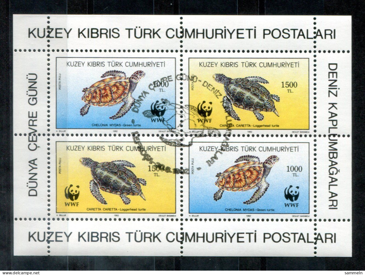 TÜRKISCH-ZYPERN Block 11, Bl.11 Canc. - WWF, Schildkröte, Tortoise, Tortue - TURKISH CYPRUS / CHYPRE TURQUE - Used Stamps