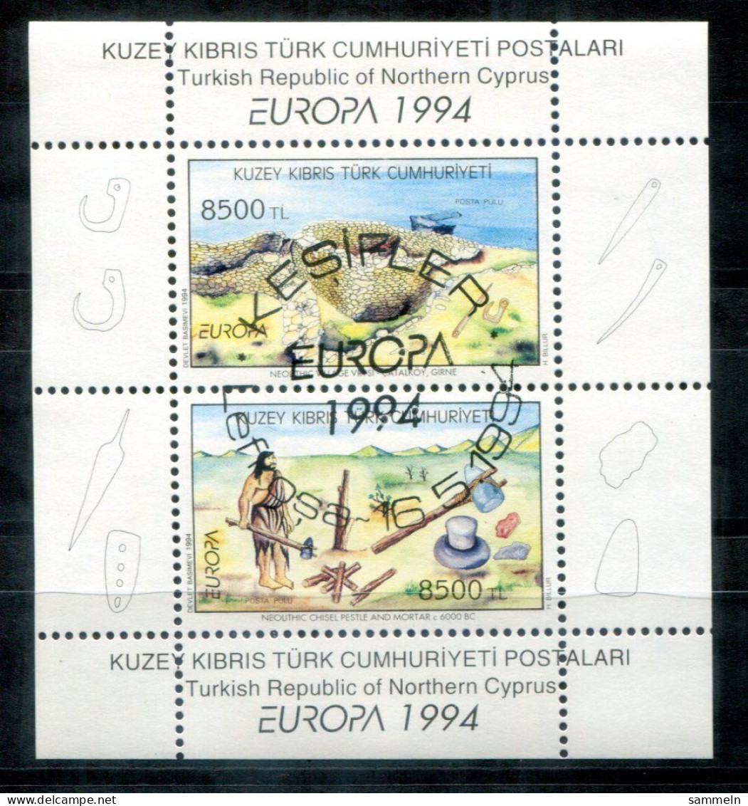 TÜRKISCH-ZYPERN Block 13, Bl.13 Canc. - Europa CEPT 1994 - TURKISH CYPRUS / CHYPRE TURQUE - Oblitérés