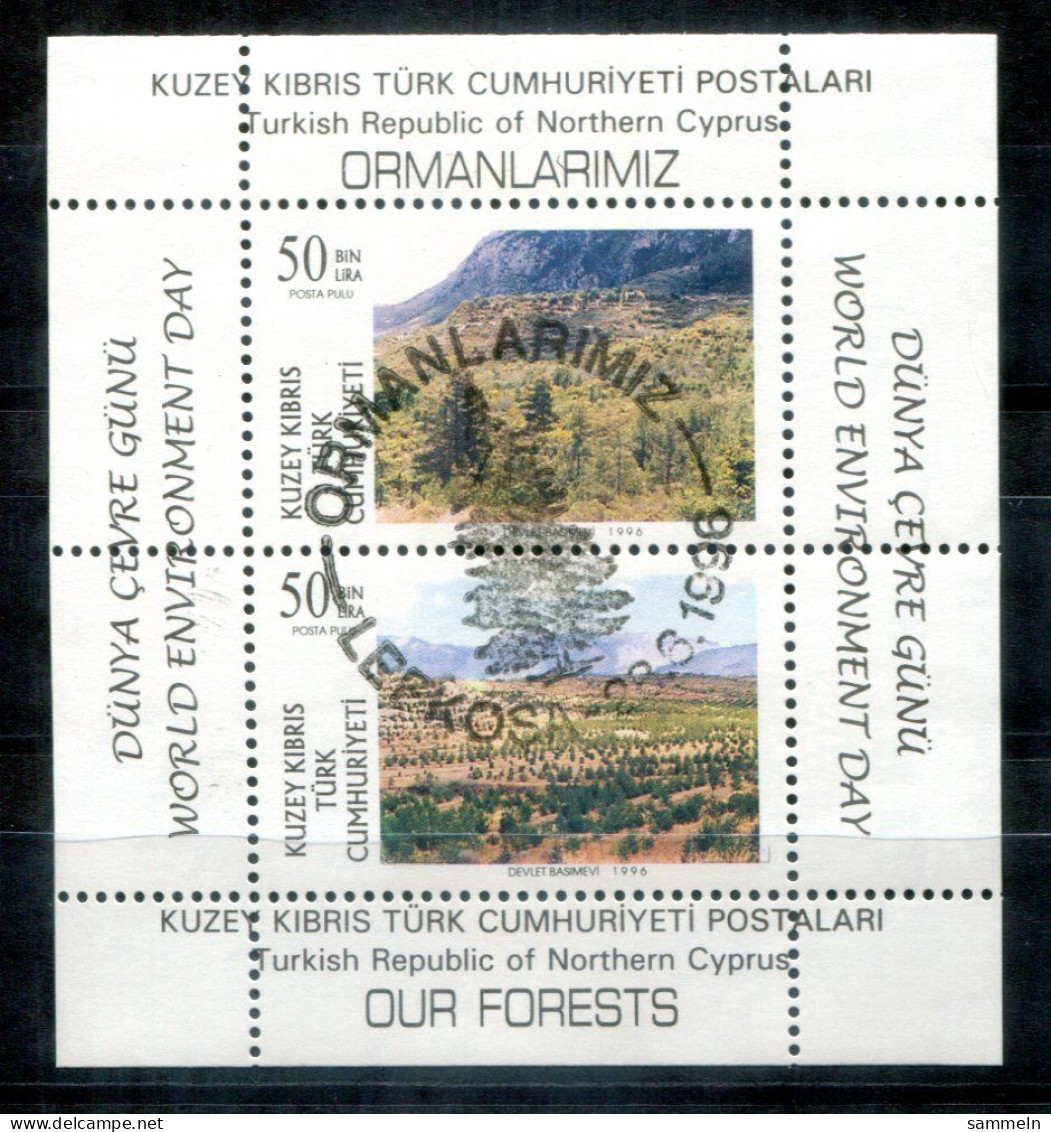 TÜRKISCH-ZYPERN Block 15, Bl.15 Canc. - Wald, Forest, Forêt - TURKISH CYPRUS / CHYPRE TURQUE - Oblitérés