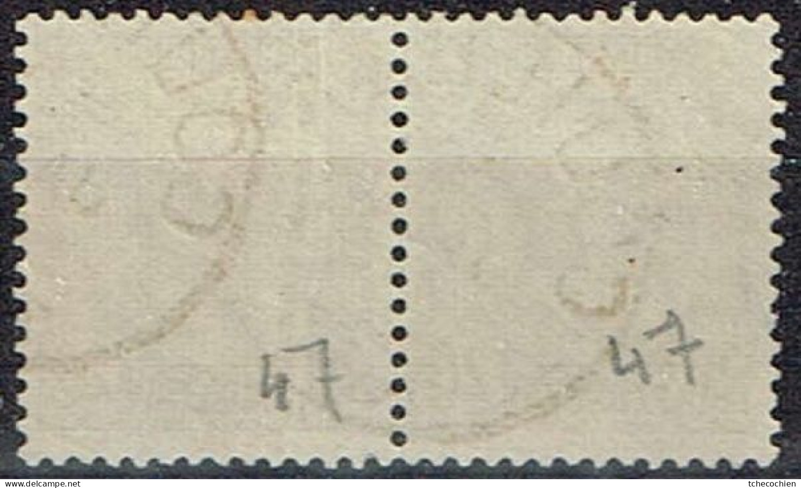 Belgique - 1884 - Y&T Paire Du N° 47 Oblitéré Couillet - 1849-1865 Medaglioni (Varie)