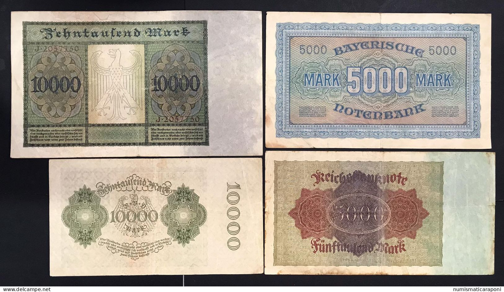 Germany Germania  25 Banconote Da 1 A 50000000 Mark  LOTTO 4597 - Collections