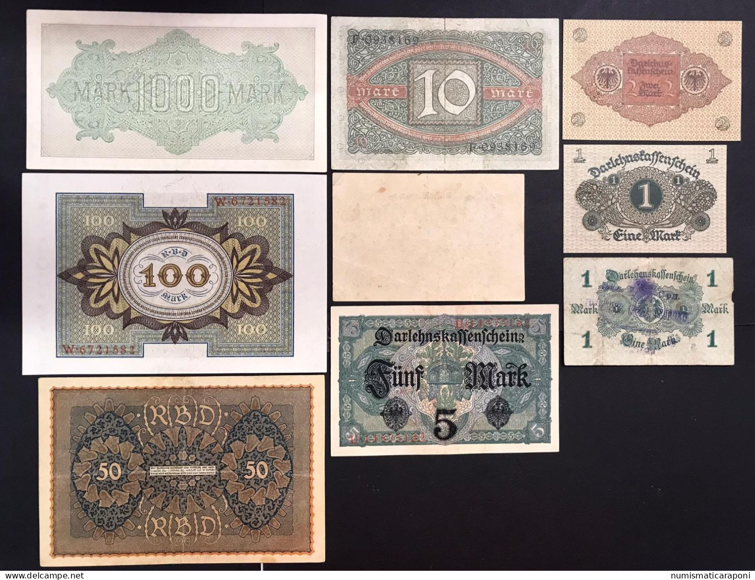 Germany Germania  25 Banconote Da 1 A 50000000 Mark  LOTTO 4597 - Collections