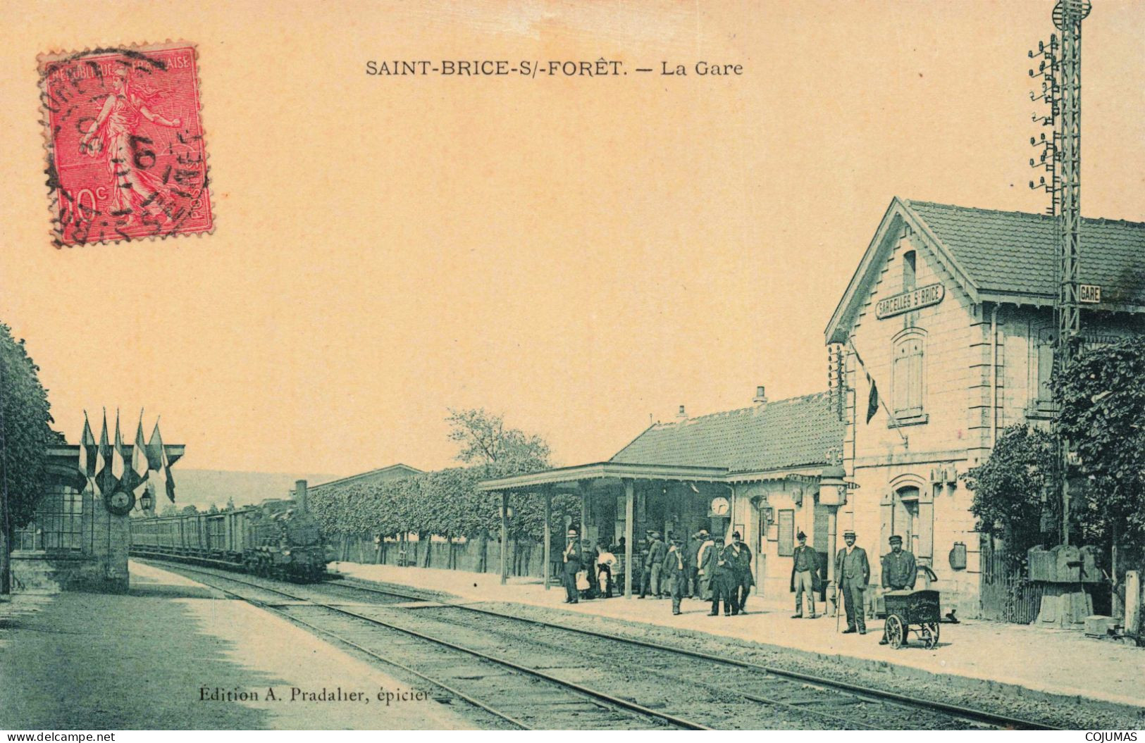 95 - SAINT BRICE S/ FORET - S18646 - La Gare - Train - Saint-Brice-sous-Forêt