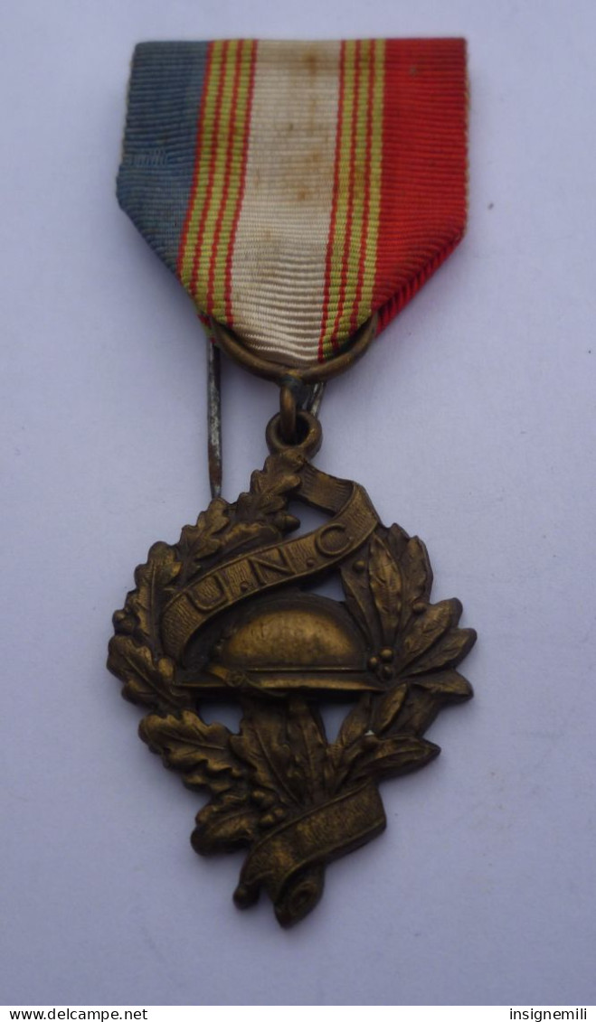 MEDAILLE  UNC , UNION NATIONALE DES COMBATTANTS - Voor 1871