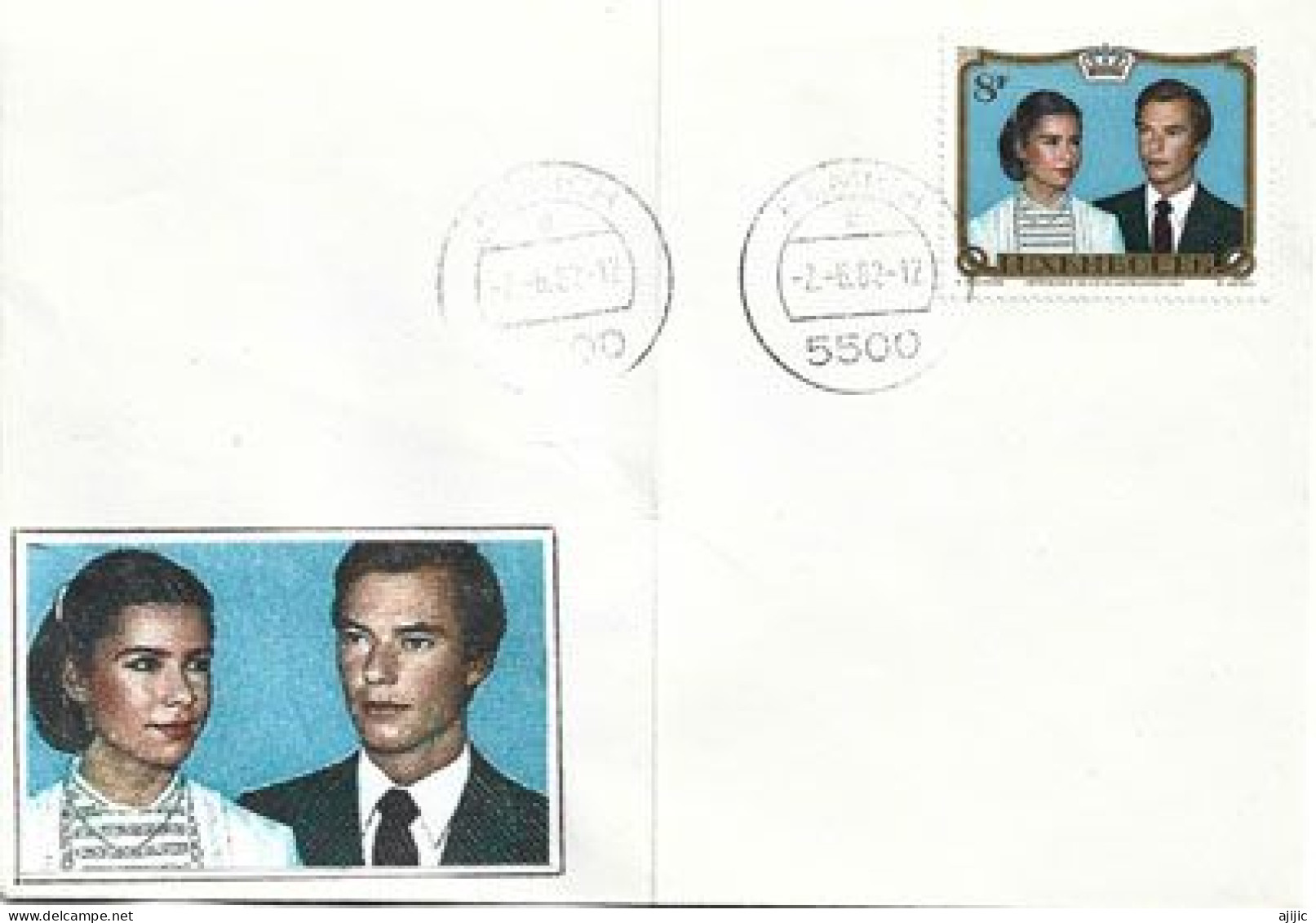 Mariage Royal Grand-Duc Héritier HENRI Et De La Grande Duchesse Maria Thérèsa. 1981. Lettre - Lettres & Documents